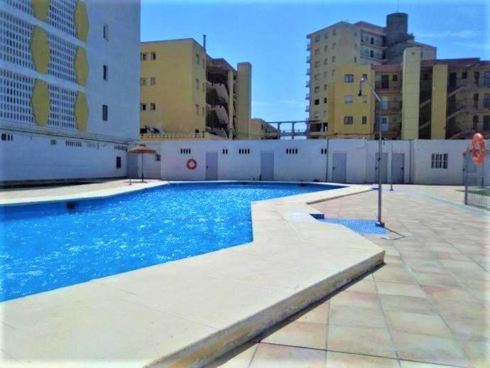 Apartamento Roquetas De Mar Urbanizacion, 2 Dormitorios, Gran Terraza Con Vista Al Mar, Wi-Fi, Parking Y Piscina Esterno foto