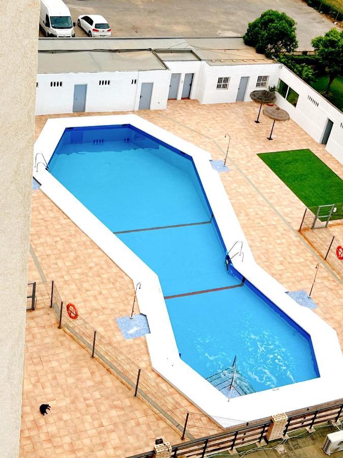 Apartamento Roquetas De Mar Urbanizacion, 2 Dormitorios, Gran Terraza Con Vista Al Mar, Wi-Fi, Parking Y Piscina Esterno foto